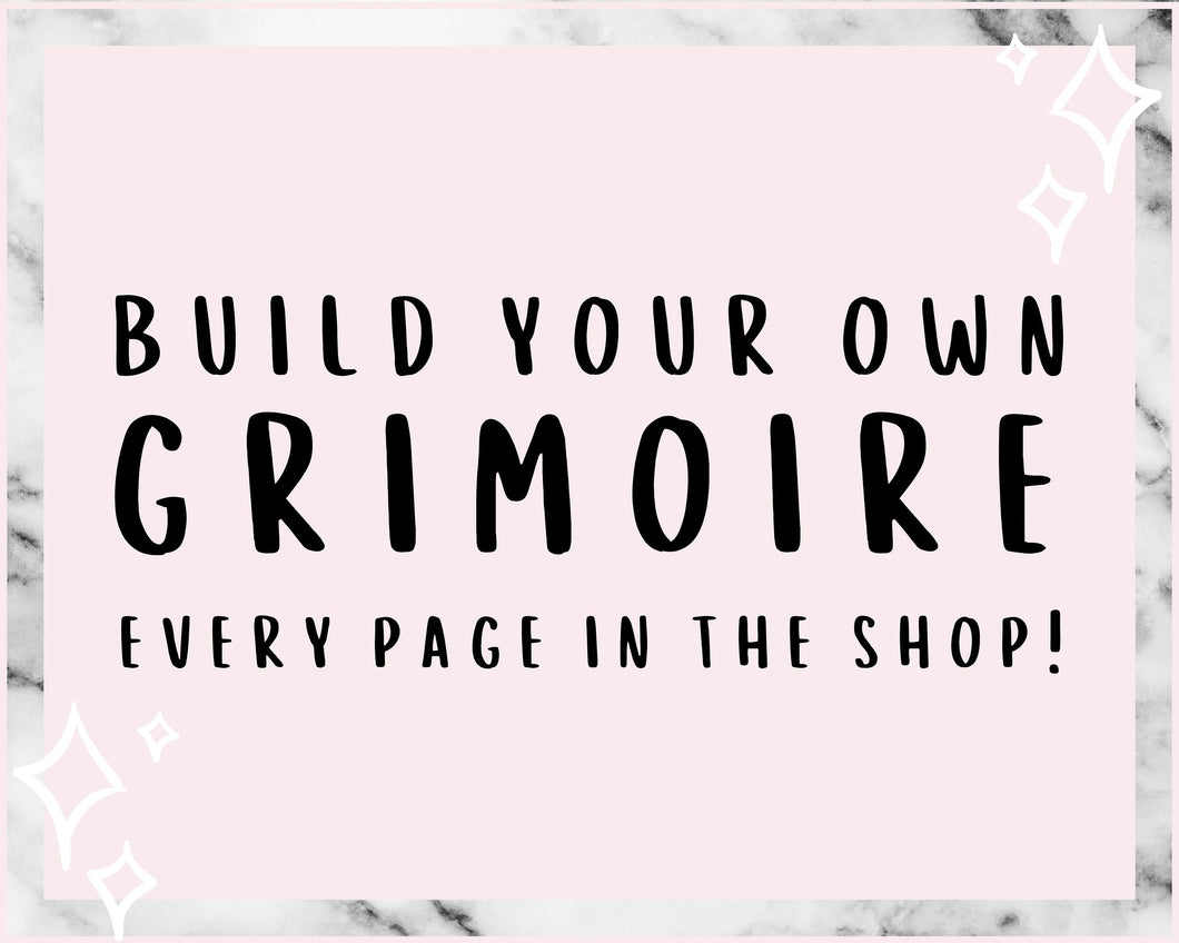 Build your own Grimoire, Every Page in the shop bundle