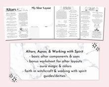 Load image into Gallery viewer, Witchcraft 101, Basics of Witchcraft Printable Grimoire BOS Pages
