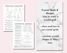 Load image into Gallery viewer, Crystal Magic Witchcraft Printable Grimoire Pages
